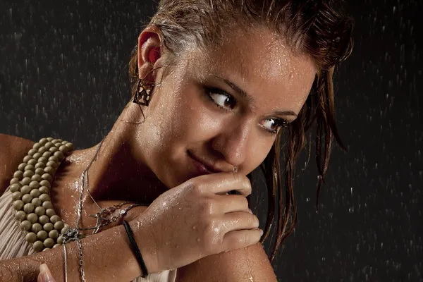 Wet girl — Stock Photo, Image