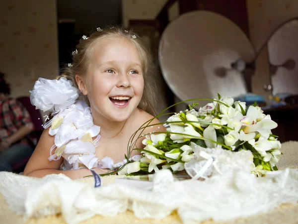 Little bridesmaid — Stock Photo, Image