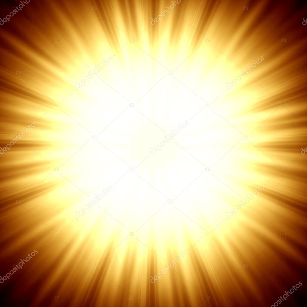 A star burst or lens flare