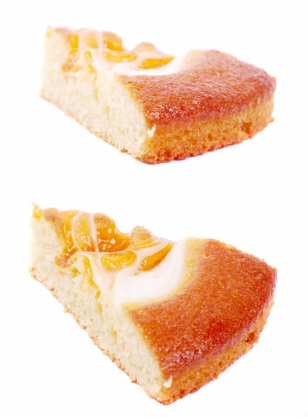 Morela kawałek ciasta — Zdjęcie stockowe