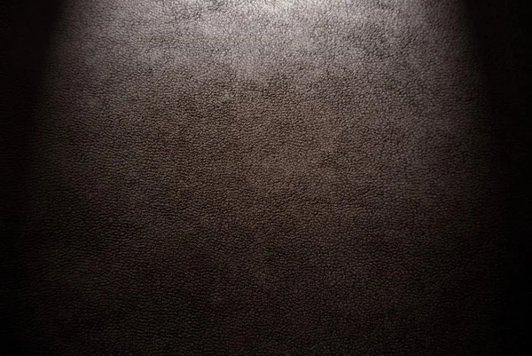 Natural qualitative brown leather texture. Close up. — Stock Photo, Image