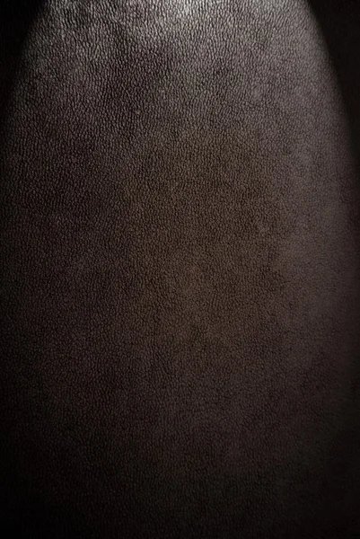 Textura natural de cuero marrón cualitativo. De cerca. . — Foto de Stock