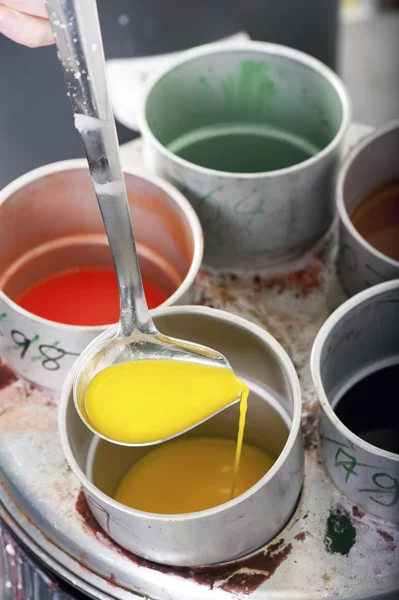 Colores de cera líquidos — Foto de Stock