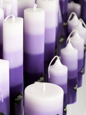 Purple candles clipart