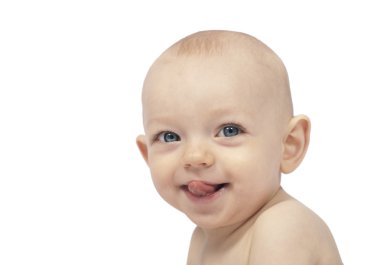 Funny baby expression clipart