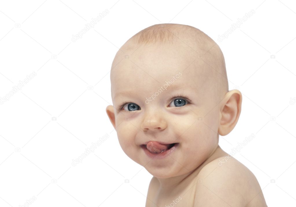 Funny baby expression Stock Photo by ©AGLPhotoproduction 6140591