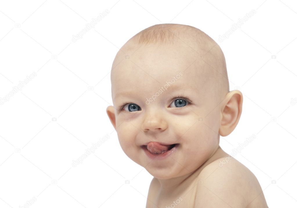 Funny baby expression