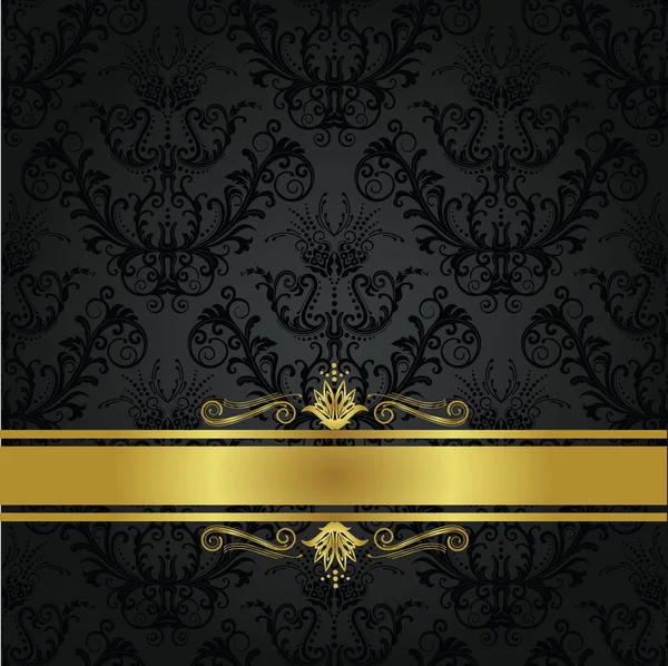 Carbone di lusso e copertina del libro d'oro — Vettoriale Stock