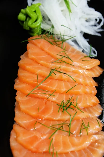 Stock image Salmon seshimi close-up