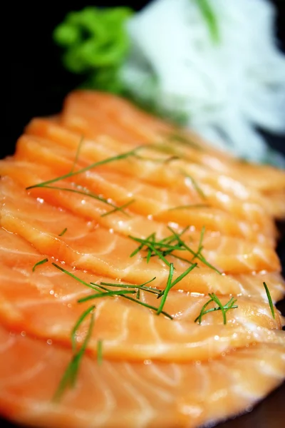 Salmon seshimi close-up — Stock Photo, Image