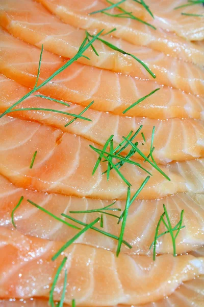 Salmon seshimi close-up — Stock Photo, Image