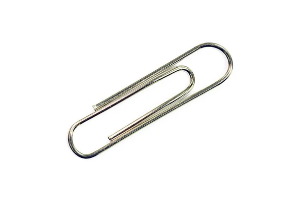 Paper clip isolated on background — Stock Photo, Image