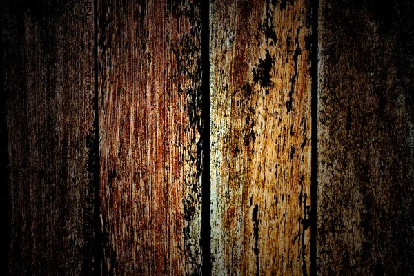Světlo tmavé okraje dřevěné stěny — Stock fotografie