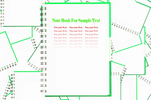 Faccia di notebook per sfondo — Foto Stock