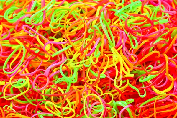 Colored elastic bands — Stock Photo, Image