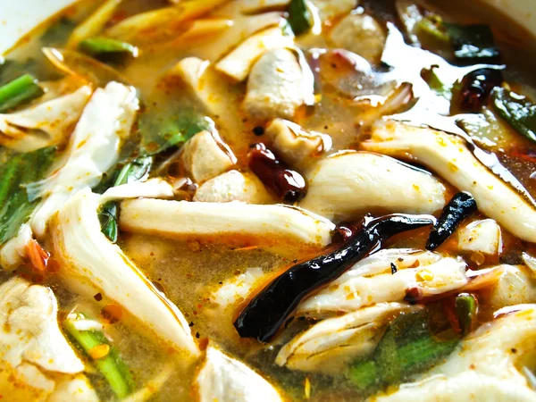 Tom yum kung zupy, kuchnia tajska — Zdjęcie stockowe
