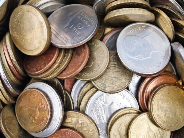 Background from different Thailand Coins — Stock Photo, Image