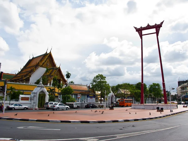 Obří houpačka sutat chrám bangkok, Thajsko — Stock fotografie