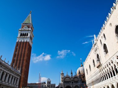 The San Marco square in Venice, Italia clipart