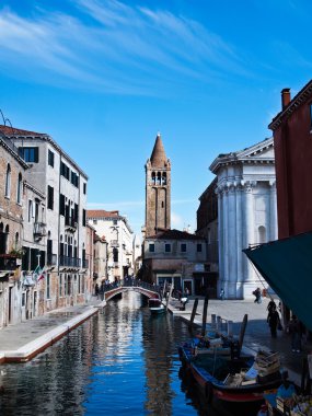 One of Canals in Venice Italy clipart