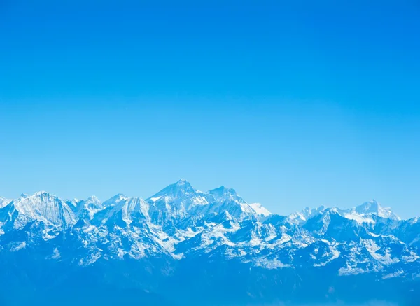 Everest and Lhotse mountain peaks , Nepal — Stock Photo, Image