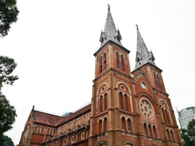 Notre Dame cathedral in Ho Chi Minh City, Vietnam. clipart