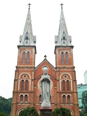 Notre Dame , Ho Chi Minh City in Vietnam. clipart