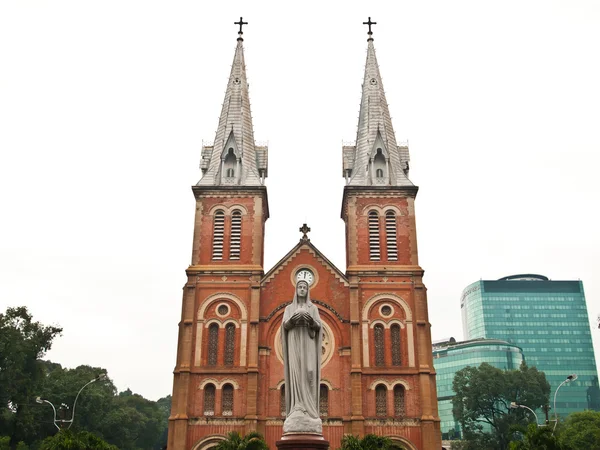 stock image Notre Dame at Ho Chi Minh City, Vietnam.