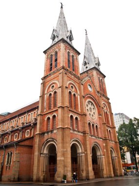 Notre Dame cathedral in Ho Chi Minh City, Vietnam. clipart