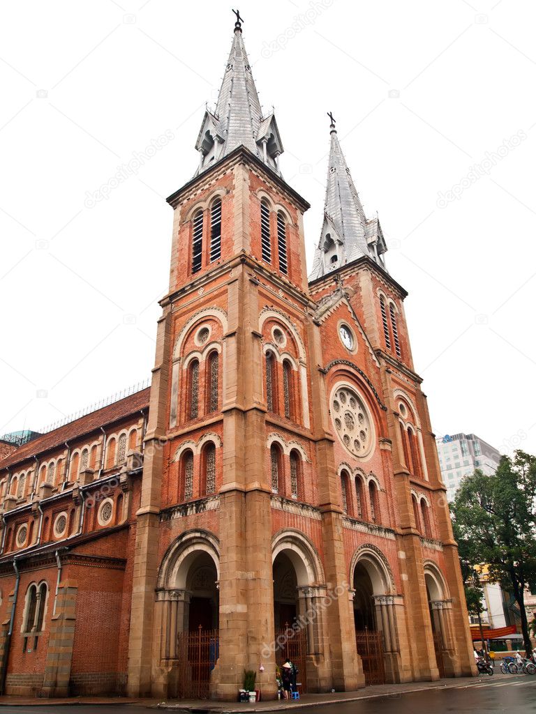 Notre Dame cathedral in Ho Chi Minh City, Vietnam.