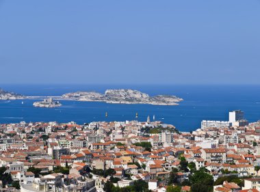 görüntülemek port marseille, Fransa ve eğer castle