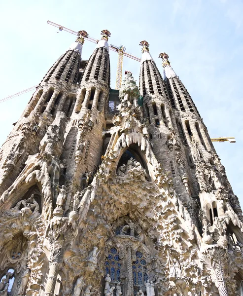 La katedrále sagrada familia, barcelona ve Španělsku — Stock fotografie