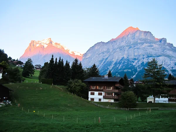 Village at Jungefrau Switzerland , Europe — Stock Photo, Image