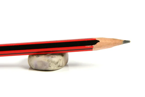 Ołówek i Gumka — Zdjęcie stockowe