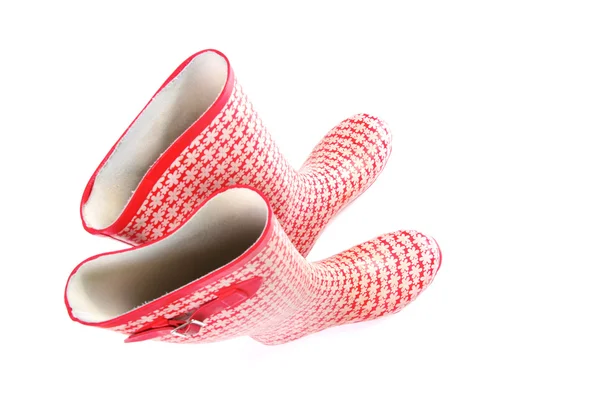 Stivali di gomma isolati su sfondo bianco — Foto Stock