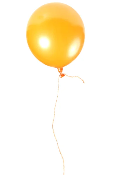 Balão laranja com corda — Fotografia de Stock