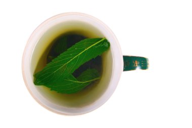 Cup of peppermint tea clipart