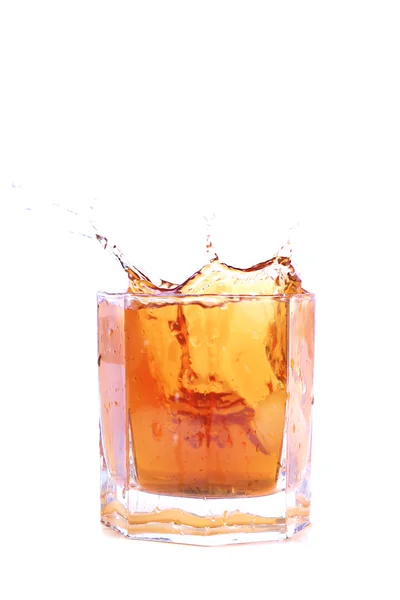 Koktejlové sklo izolované na bílém pozadí — Stock fotografie