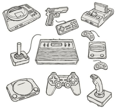 Computer games clipart