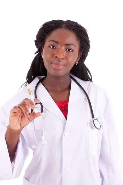 Молодой черный доктор — стоковое фото