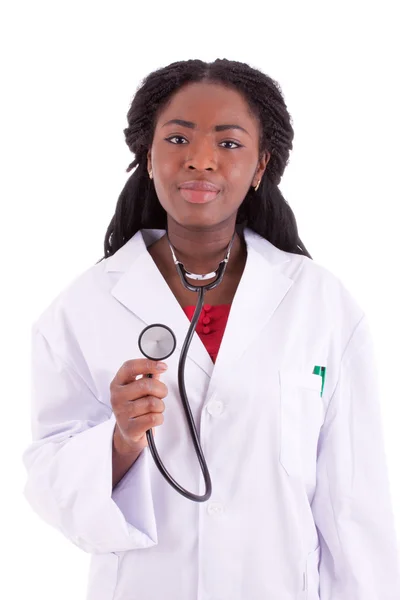 genç siyah doktor