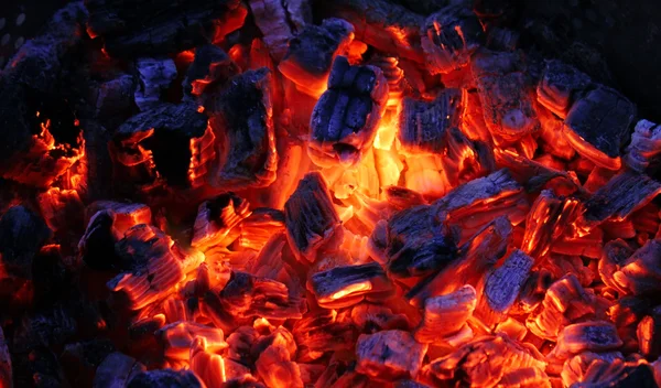 Carbón rojo — Foto de Stock