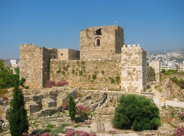 Кирпичный замок в Ливане — стоковое фото
