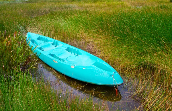 Stock image Blue kayak