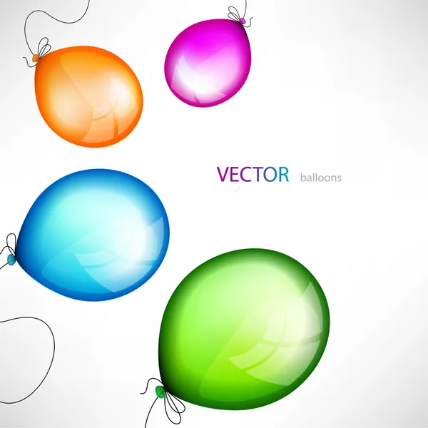 Globos de color — Vector de stock