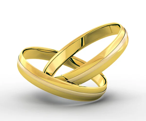 Boda anillos de oro —  Fotos de Stock