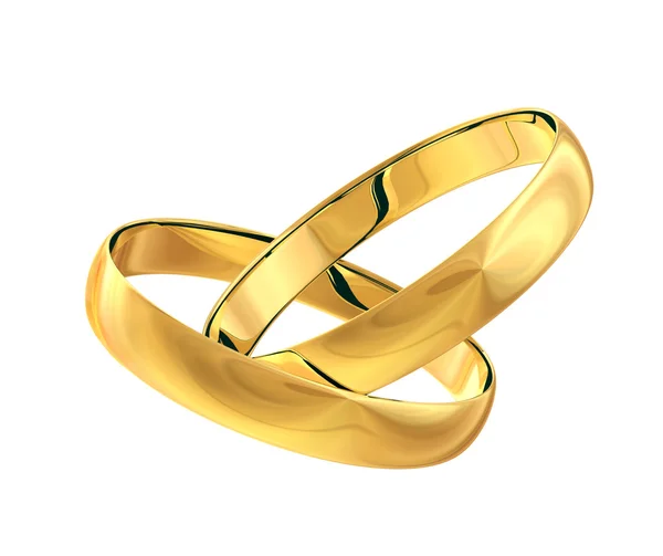 Anéis de ouro casamento — Fotografia de Stock