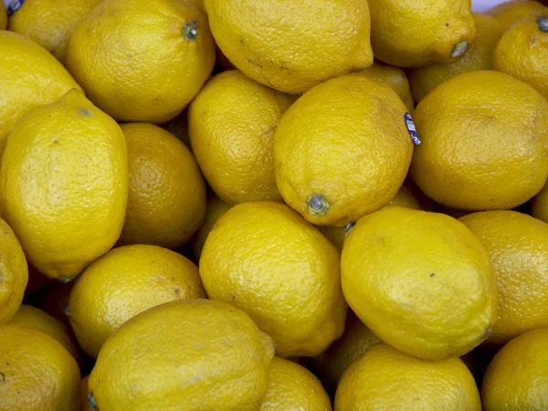 stock image Fresh lemon crowded on the market