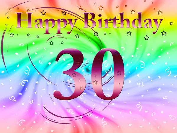 Zadowolony urodziny 30 roku — Zdjęcie stockowe