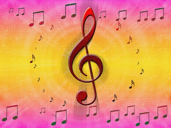 Background of musical symbols — Stock Photo, Image